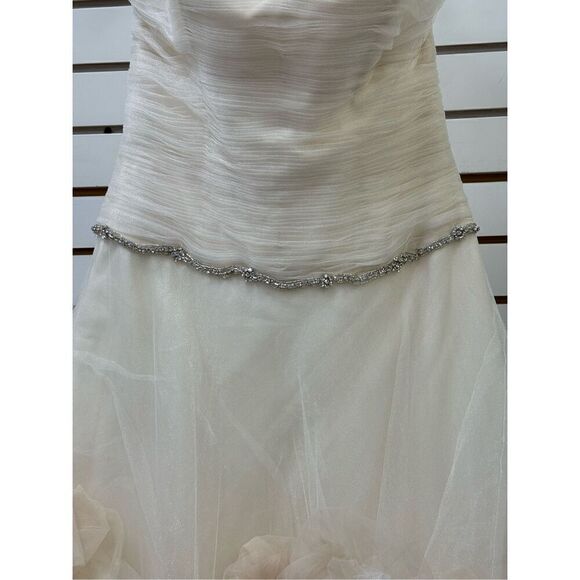 Wtoo Allegra Wedding Dress Gown in Antique White Size 10 (fits like an 8) - Picture 8 of 13